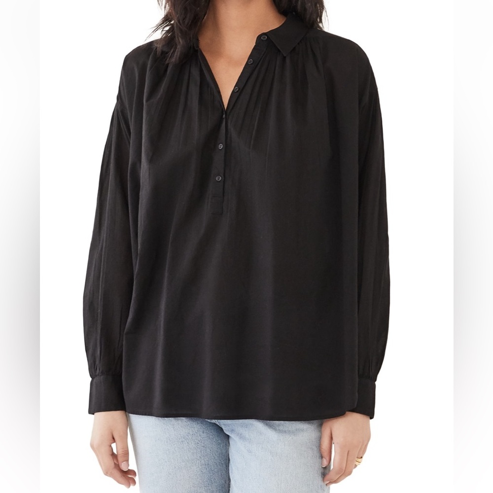 NILI LOTAN MILES BLOUSE -BLACK